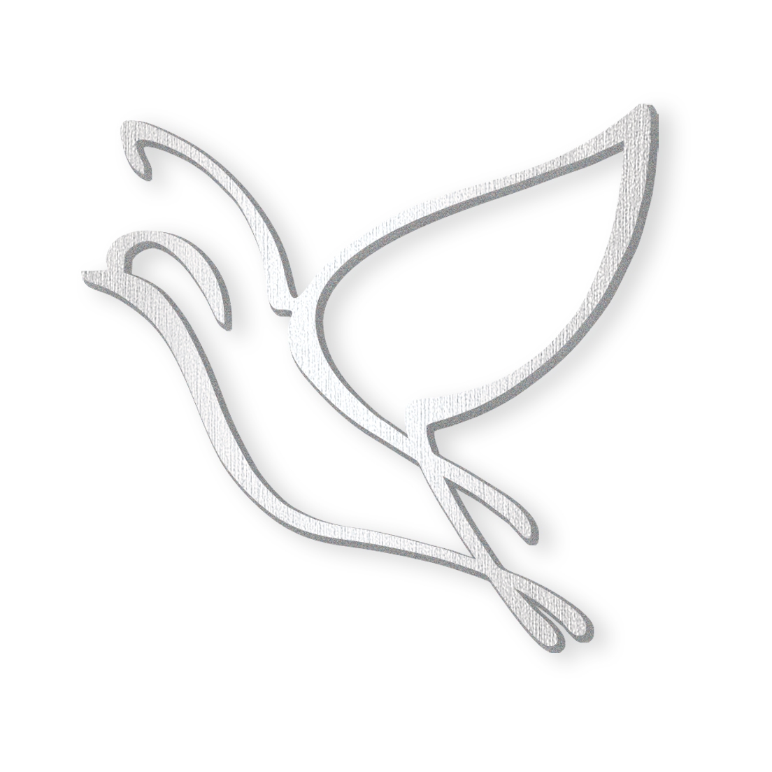 Applique symbole colombe en inox1