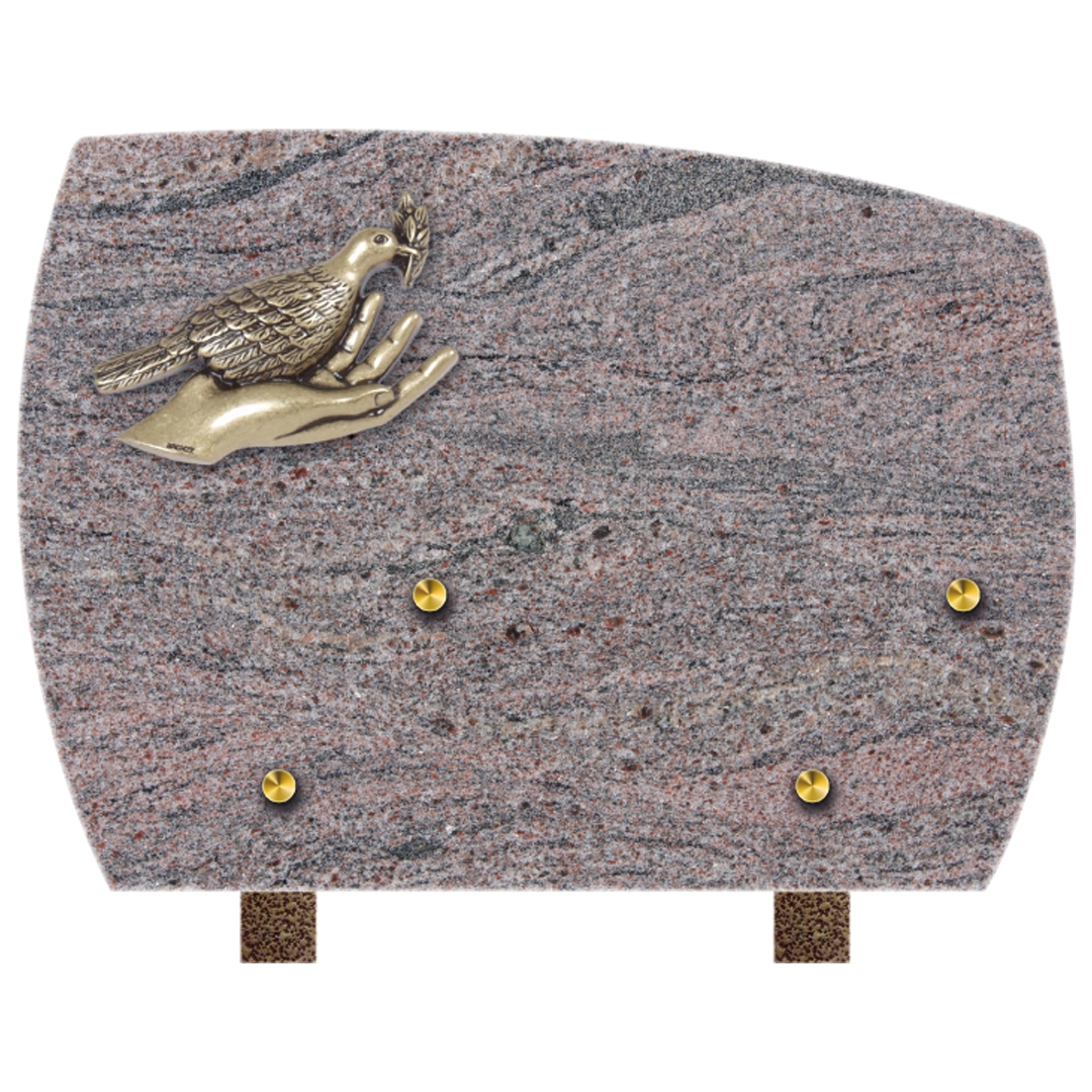 Plaque forme polie - bronze - 2 porte inters1