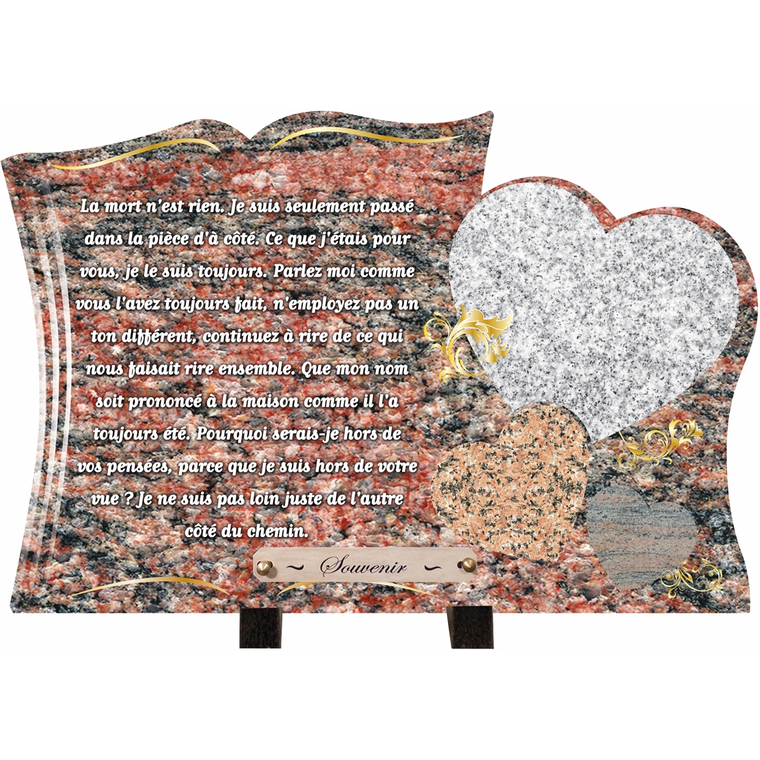 Plaque en résine - compogranit livre avec c¿ur1