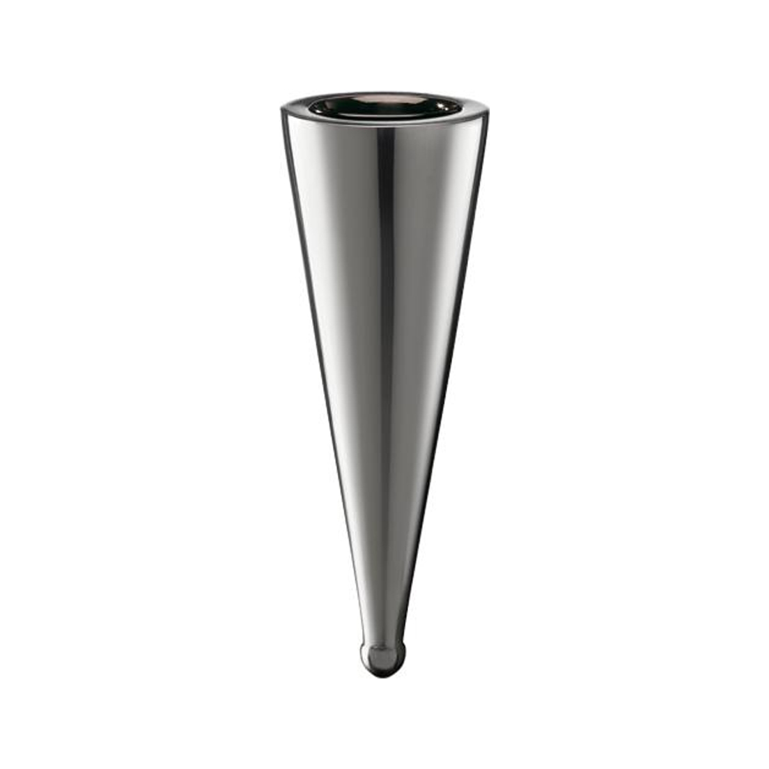 Soliflore en inox cône - fixation à l'arrière1