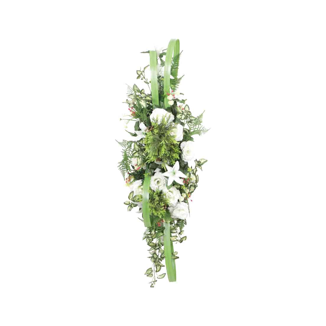 Dessus de cercueil de lys, roses et juniperus1