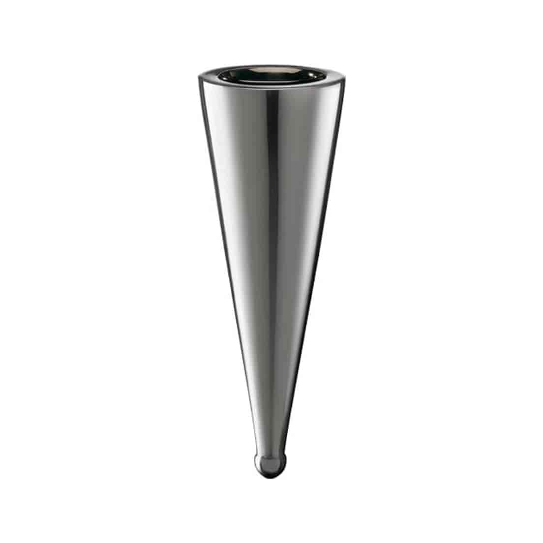 Soliflore en inox cône - fixation à l'arrière1